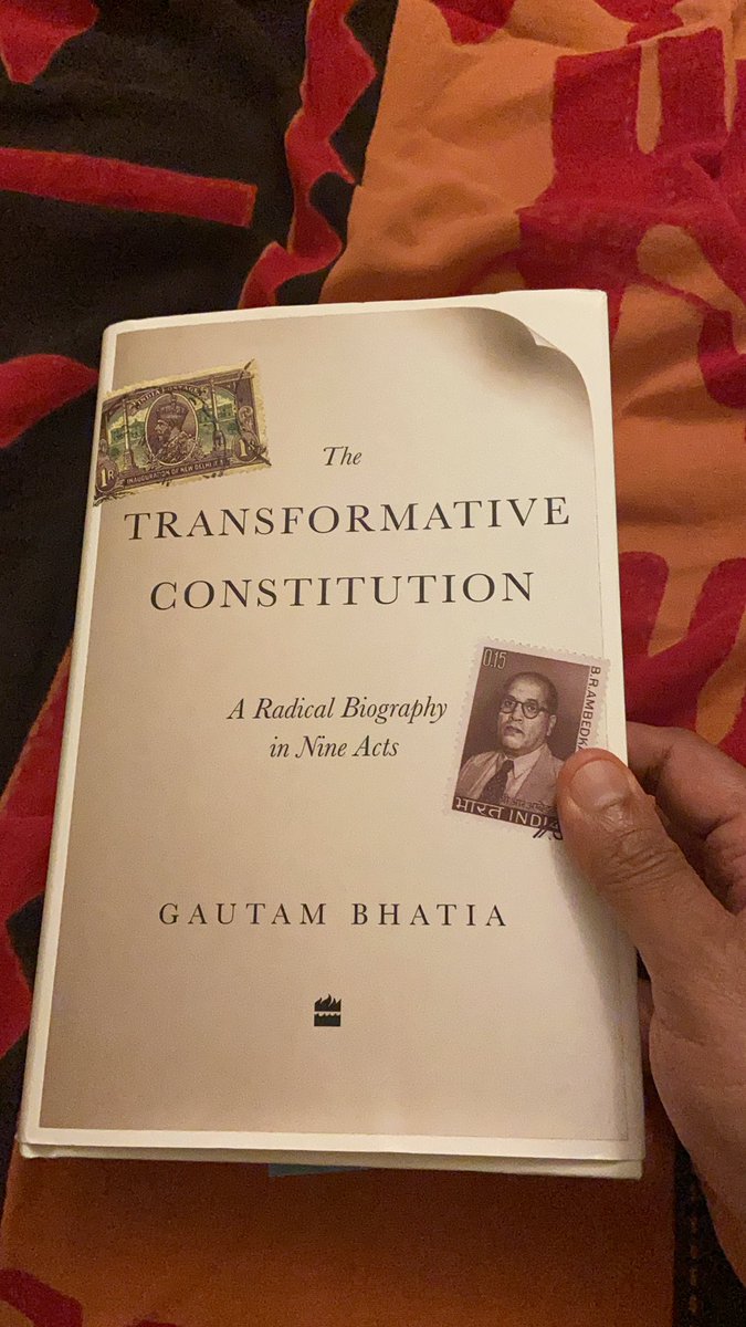 Interesting book by  @gautambhatia88 helps you realize how the constitution aims to liberate the individual from the state as well as societal oppression. Also, the stark reality that law is only as good as the ones who interpret it. Thanks  @nirupamapillai for suggesting this. 2/n