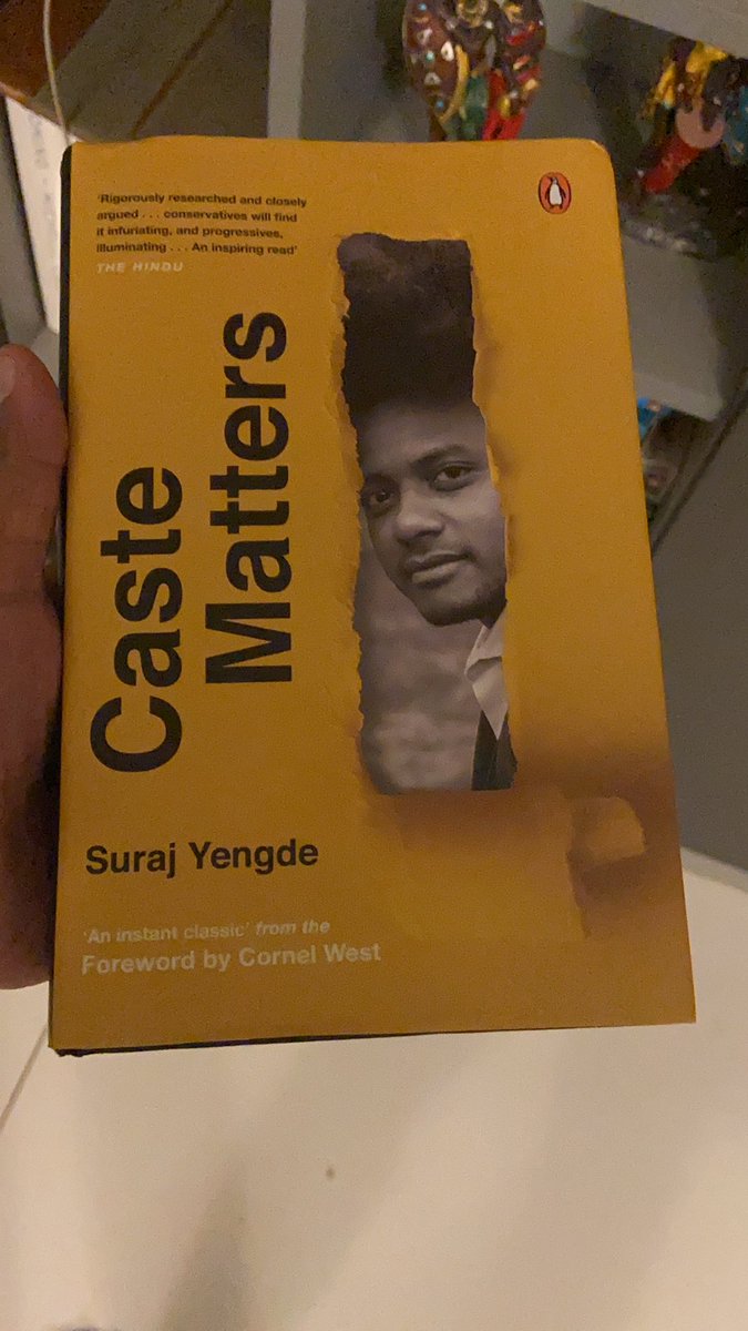 Caste matters by  @surajyengde is a book everyone (dalits and non-dalits) who wants to fight caste should read. It will leave you with a lot of anger and guilt and at the same time encourage you to do more. 3/n