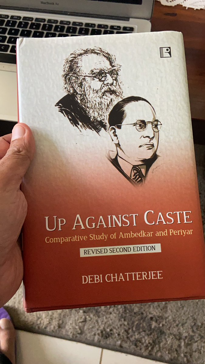 Wanted a book on Periyar and with the dearth in the number of books in English, came across this one by Debi Chatterjee that also gives a fair narrative by juxtaposing activities and philosophies of Periyar & Ambedkar. 10/n