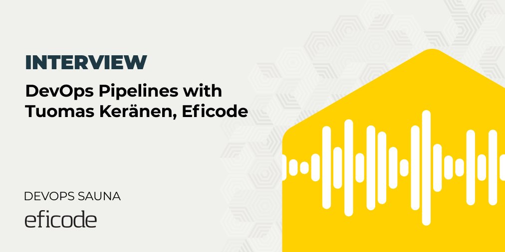 Eficode's tweet photo. In this episode of the #DevOpsSauna podcast, we discuss the stepping stones for anyone who is evaluating the tools used to embrace #DevOps, with Tuomas Keränen, Product Manager of the Eficode ROOT DevOps Platform:
https://t.co/h6efeyKUcz
#DevOps #DevOpsSauna #podcast #EficodeROOT https://t.co/8wNmBNZnrY