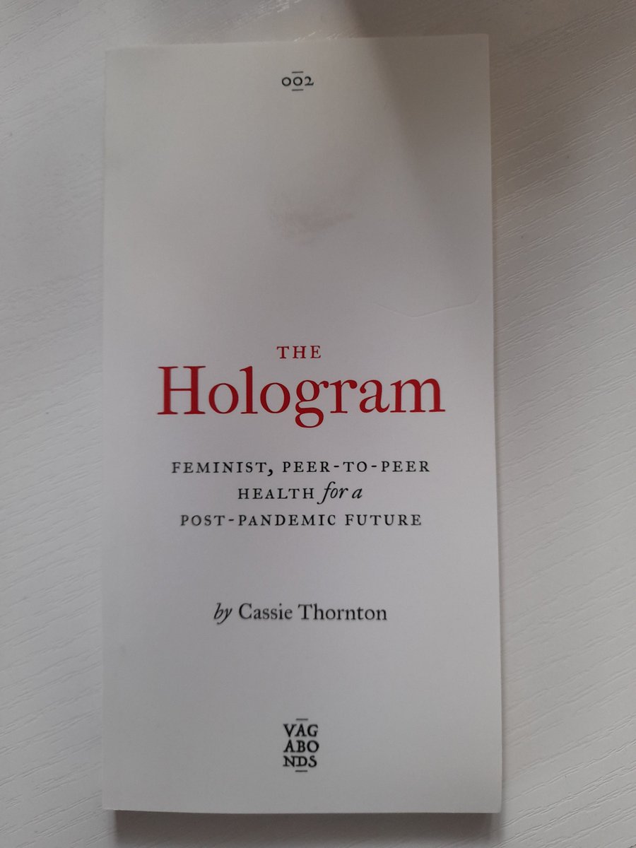WaysOther's tweet photo. What I just need for this week end: The book encapsulating 'a bold vision for revolutionary health care' by @eyebeamnyc fellow Cassie Thornton. #TheHologram #peer2peer #health #feministfuture #decentralisednetworks #ArtsInHealth #alternativefutures https://t.co/BjcVKerCWw