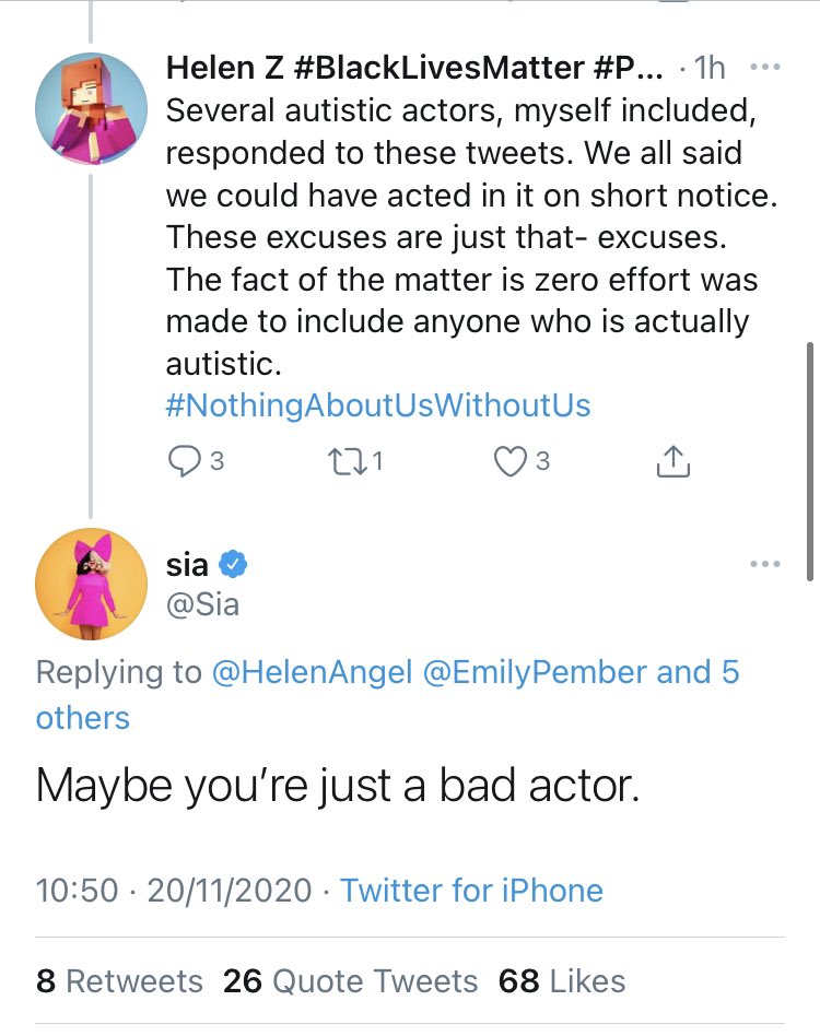 Laura Elliott Just In Case She Deletes The Tweet Because Y Know At Some Point Her Publicist Or Someone Will Probably Tell Her To
