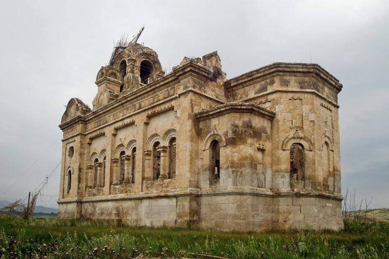 afulya's tweet photo. Russian Orthodox church built in 1894 in Khojavend district of Azerbaijan occupied by #Armenia. 30 years this church was under #Armenian occupation and how they "took care" of this christian temple! #StopArmenianBarbarism https://t.co/gByKtIbSAX