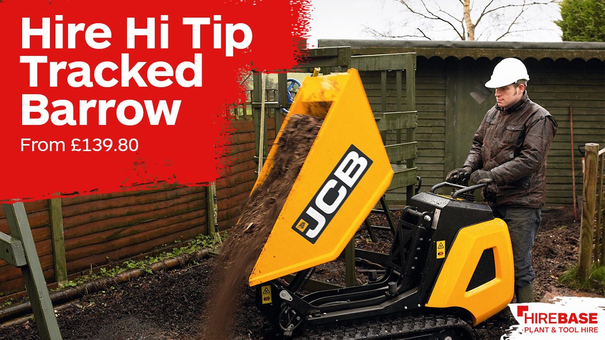 At just 730mm wide this Hi Tip Tracked Barrow is ideal for jobs in the garden and round the back of the house! Hire online with Hirebase and get 25% off buff.ly/3ml8DUo #MoneyOff #GreatDeal 

T&amp;Cs apply. 25% off the list price when you hire online with Hirebase.