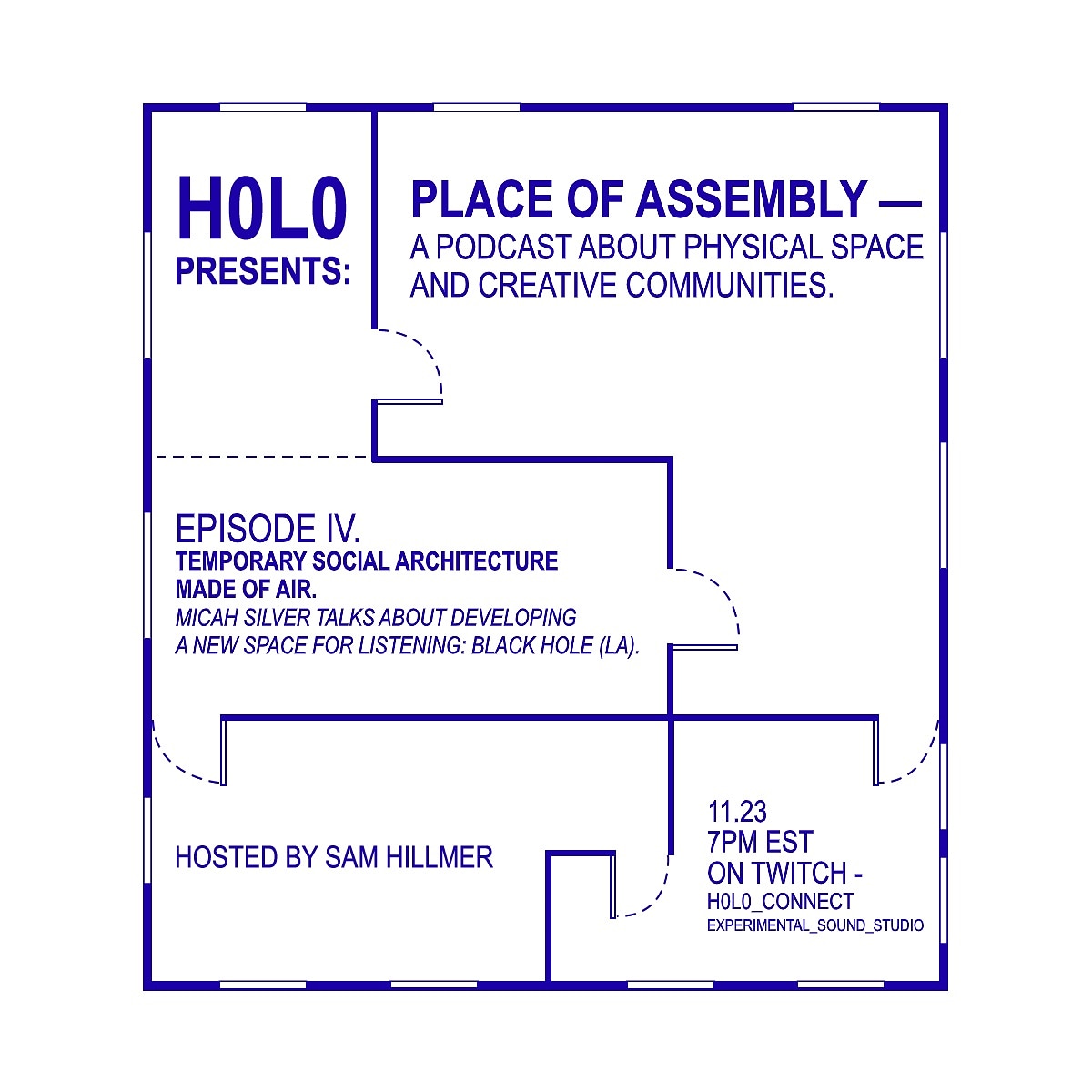 This Monday on Place Of Assembly Podcast We talk with @m_icahsilver about the new space Black Hole in LA! 'Sound is a temporary social architecture made of air.' What's up with that?! We find out Monday... Join us on Twitch @ h0l0_connect Support us on Patreon Link in bio! 🙏