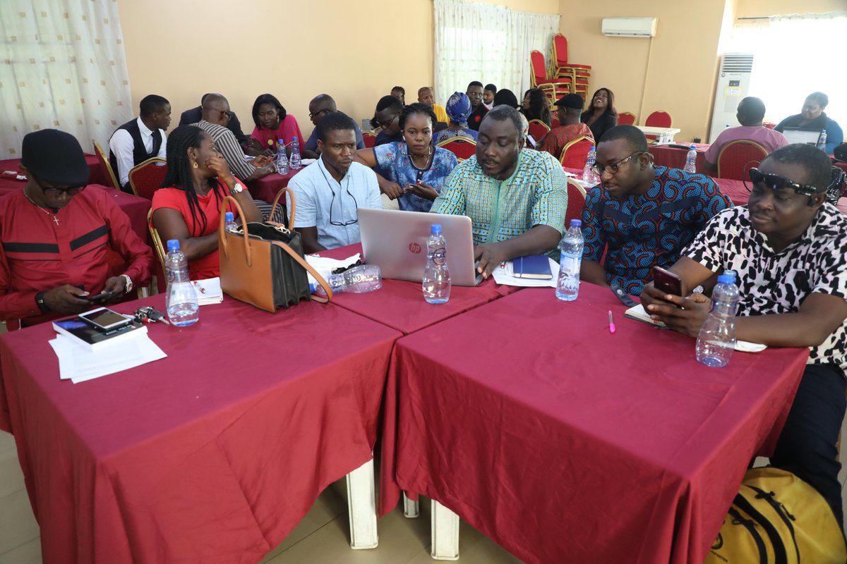aneejnigeria's tweet photo. #ANEEJCASARNProject Group work to develop SMART Advocacy Communication Plan.@EUinNigeria @ngBritish @Conectdadvocacy @charlesmrimpact @NAC_CD @Ugolor @PolicyIntl @CSOHUBAfrica https://t.co/CuQEWySiEk