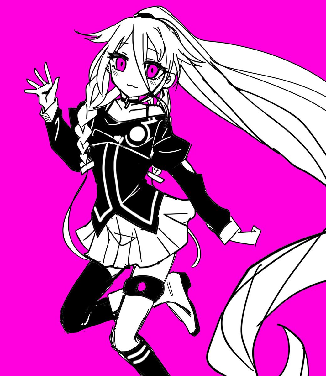 ia (vocaloid) 1girl solo long hair very long hair skirt braid thighhighs  illustration images