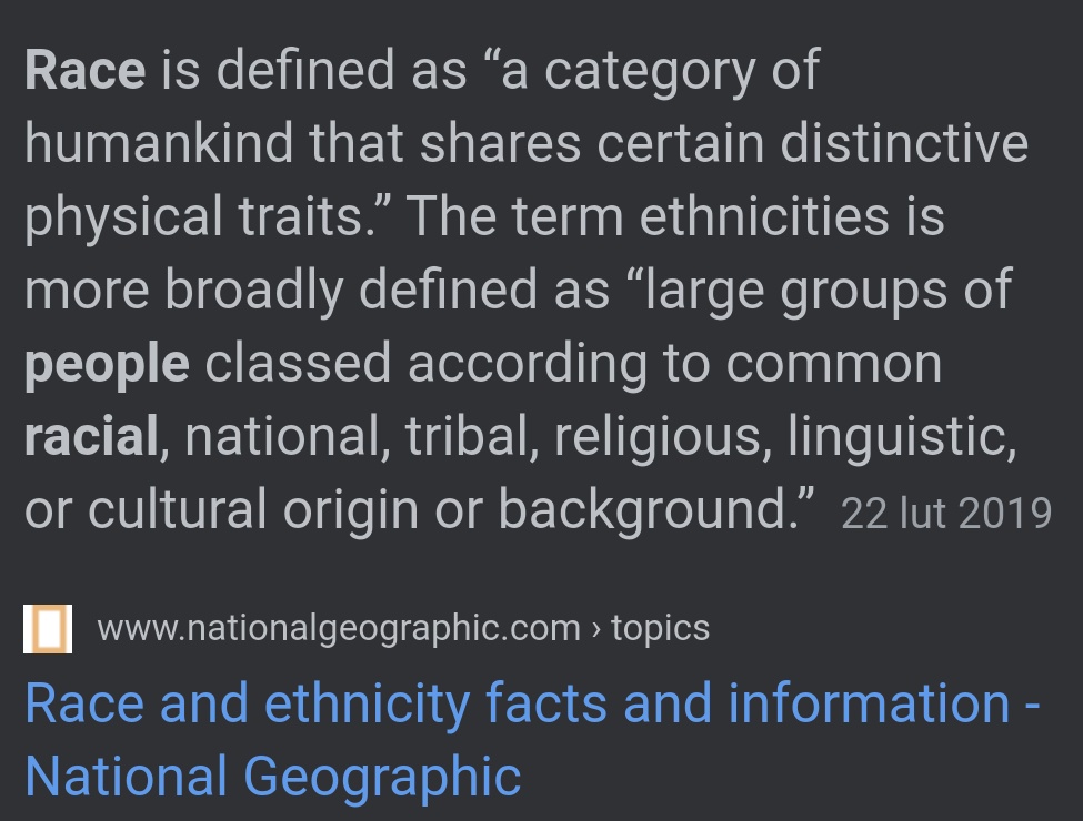 Just to add; race is defined by PHYSICAL TRAITS that Pucci clearly has, unlike his family, because of the genotype that he was passed on. That's literally it.