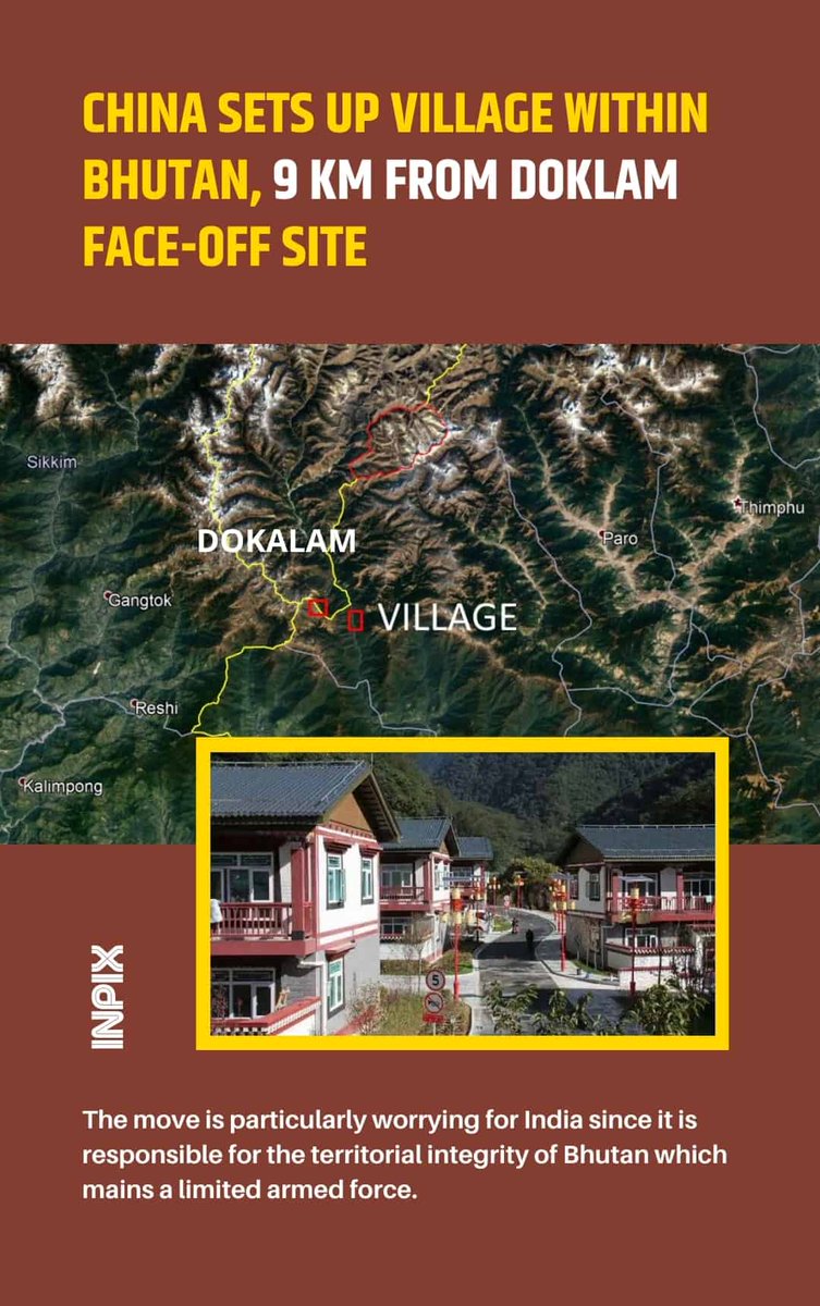 Inpixapp's tweet photo. China sets up village within Bhutan...

Save time. Download INPIX, India's highest rated news magazine app, https://t.co/Z5JHwIp0eb https://t.co/HyVRjb9FsK