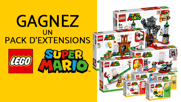 Micromania_Fr's tweet photo. Attention, concours exceptionnel ! Tentez de gagner un pack comprenant toutes ces extensions #LEGOSuperMario !

RT &amp; Follow @Micromania_Fr, tirage au sort le 1er Décembre ! 

(Le pack de démarrage n'est pas compris dans le lot) https://t.co/SD3fWn6GY8