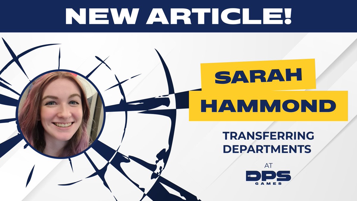 DPSGamesStudio's tweet photo. Have you ever wondered what it's like to change careers within the same company? 🤔 Read about Marketing Assistant Sarah Hammond's journey now! https://t.co/blSjrMnzth https://t.co/CCPXpN1CTt