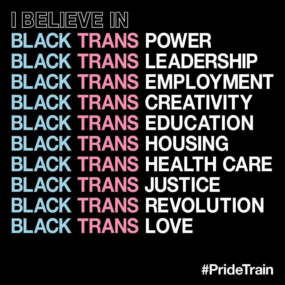 #BlackTransLivesMatter 
#TransDayofRememberance