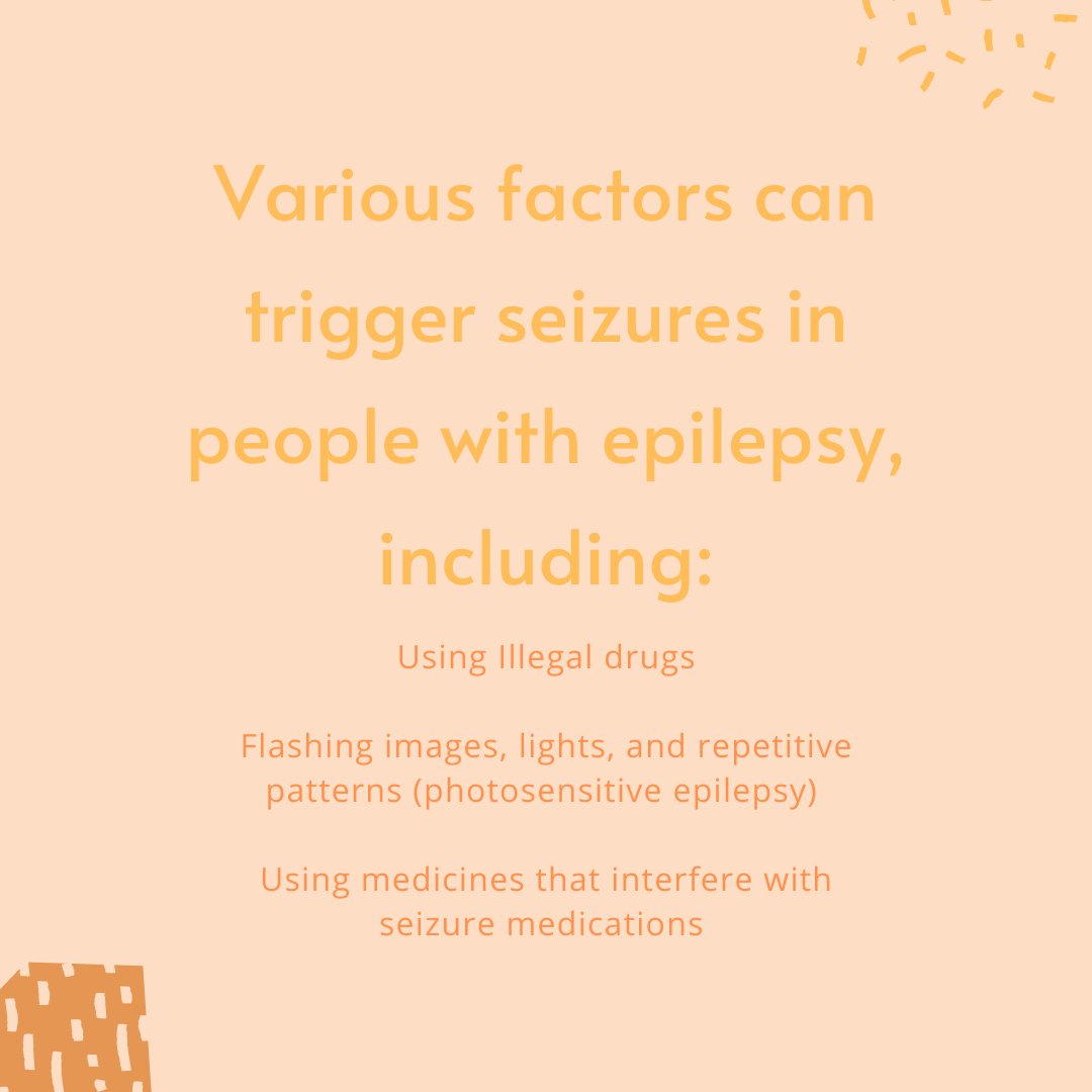 DEARHealthInc's tweet photo. In addition to yesterday's post, here are some additional actions that may trigger seizures #neam2020 #epilepsyawarenessmonth https://t.co/n9dtbHtEth