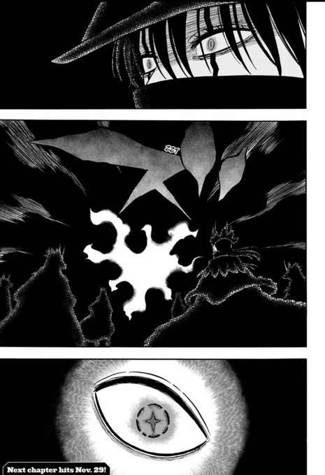 Finally, clearer one! So Nacht's was there in the middle panel. Omg Asta's eye!!!#ブラッククローバー#BlackClover 