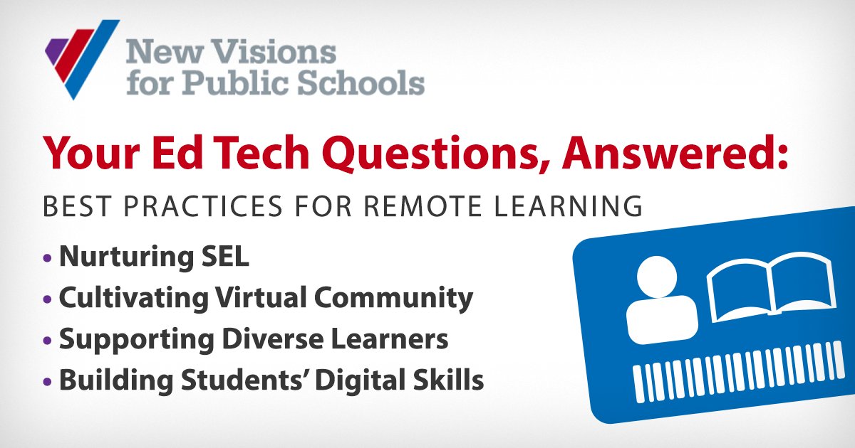 PrincipalProj's tweet photo. #JoyfuLeaders, want to offer your team some distance learning tools and lessons they can use with Ss next week?

Check out this teacher-tested selection from @NewVisionsNYC for culture-building strategies, digital skills lessons and more!

https://t.co/9ze5VbK0oV #LeadUpChat https://t.co/p8k2iulGd1