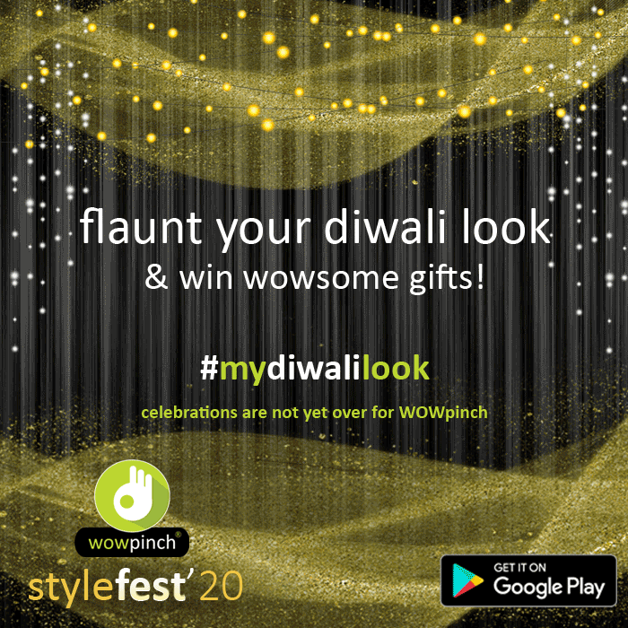 WOWpinch's tweet photo. hey #WOWpinch users!! #Diwali is not yet over. 

#flaunt your diwali look on #WOWpinch app with #mydiwalilook in your WOWpinch post. 

limited #wowsome #gifts waiting for you.

#ContestAlert #indianfestival #fashionblogger #Local4Diwali #localforvocal #diwalishopping https://t.co/3mSEjWzeqP