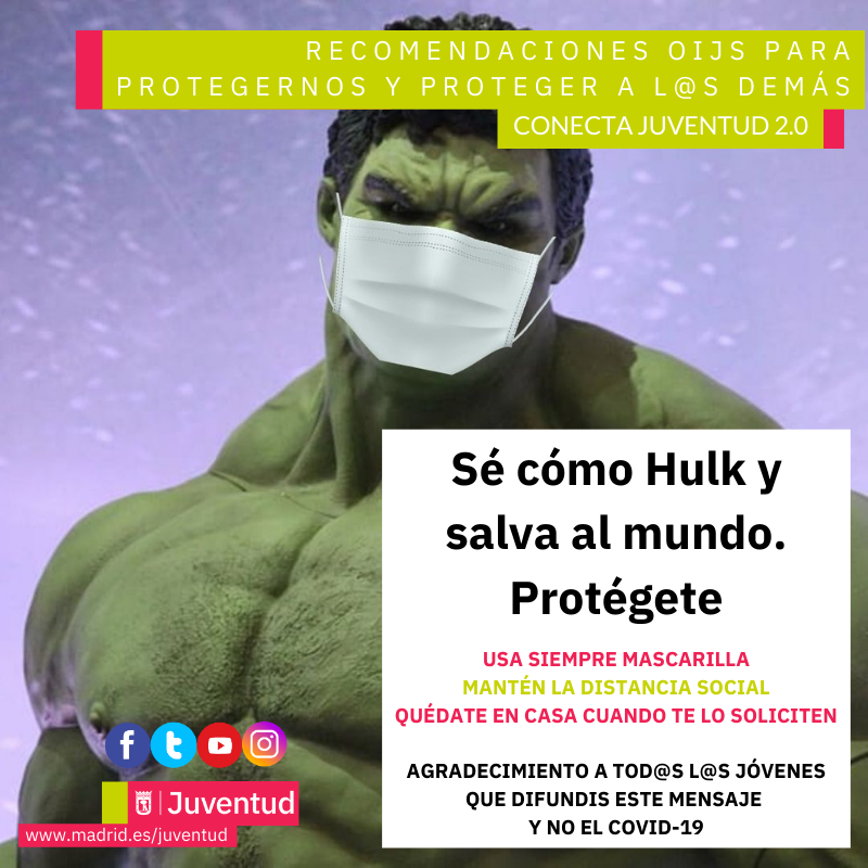 #RecomendacionesOIJs Disfruta de tu #ocio de una forma responsable. ✔️Higiene de manos ✔️Distancia de seguridad ✔️Uso de mascarilla #MadridEsJuventud  #oijinforma #salud #ConectaJuventud
