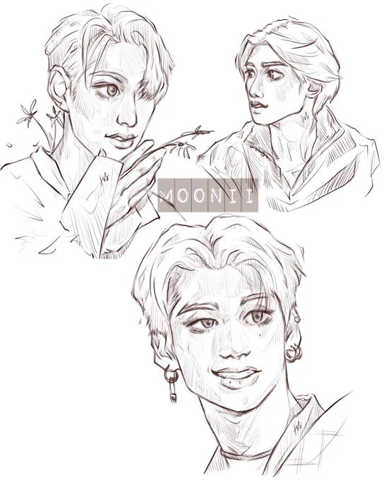 more sketches! #에이티즈 #성화 #여상 #우영 #ATEEZfanart 