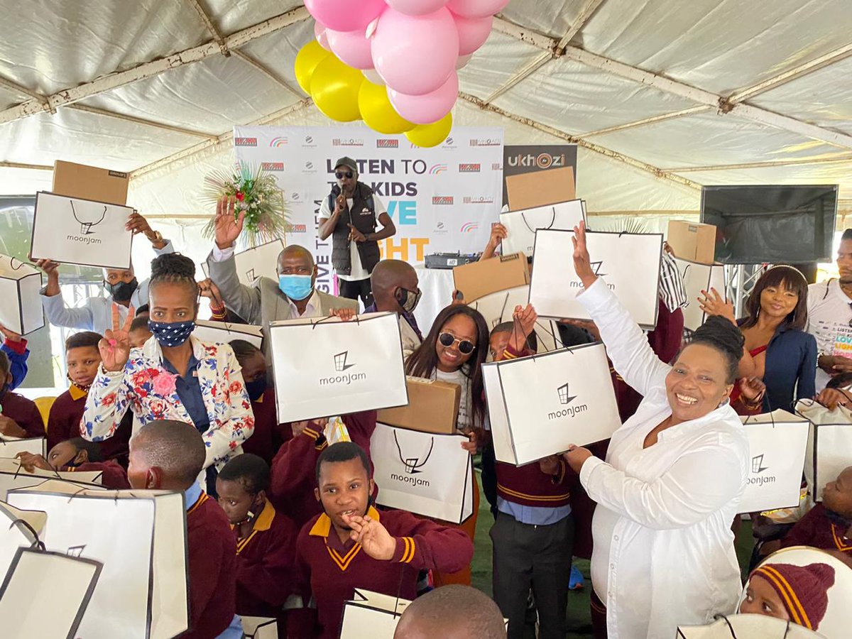 Madam_mzizi's tweet photo. About Today as @LoveLightHopeSA  celebrate @djmngadi &amp; Teddy’s birthday at Bumbisizwe Special School in Newcastle

The team is handing over school uniforms &amp; laptops to Amajuba District Top Achievers, activating and shedding light on disability month Nov. https://t.co/QwqDCsSc5m