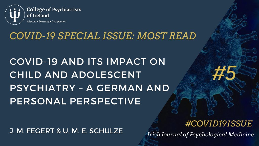 IrishJPsych's tweet photo. Our 5th most read article from the first print of the #COVIDIssue is an international contribution from Germany:
 
COVID-19 and its impact on child and adolescent psychiatry – a German and personal perspective
 
Read it in open access here: https://t.co/FdNKUvWZkR https://t.co/H9miiaYdfN
