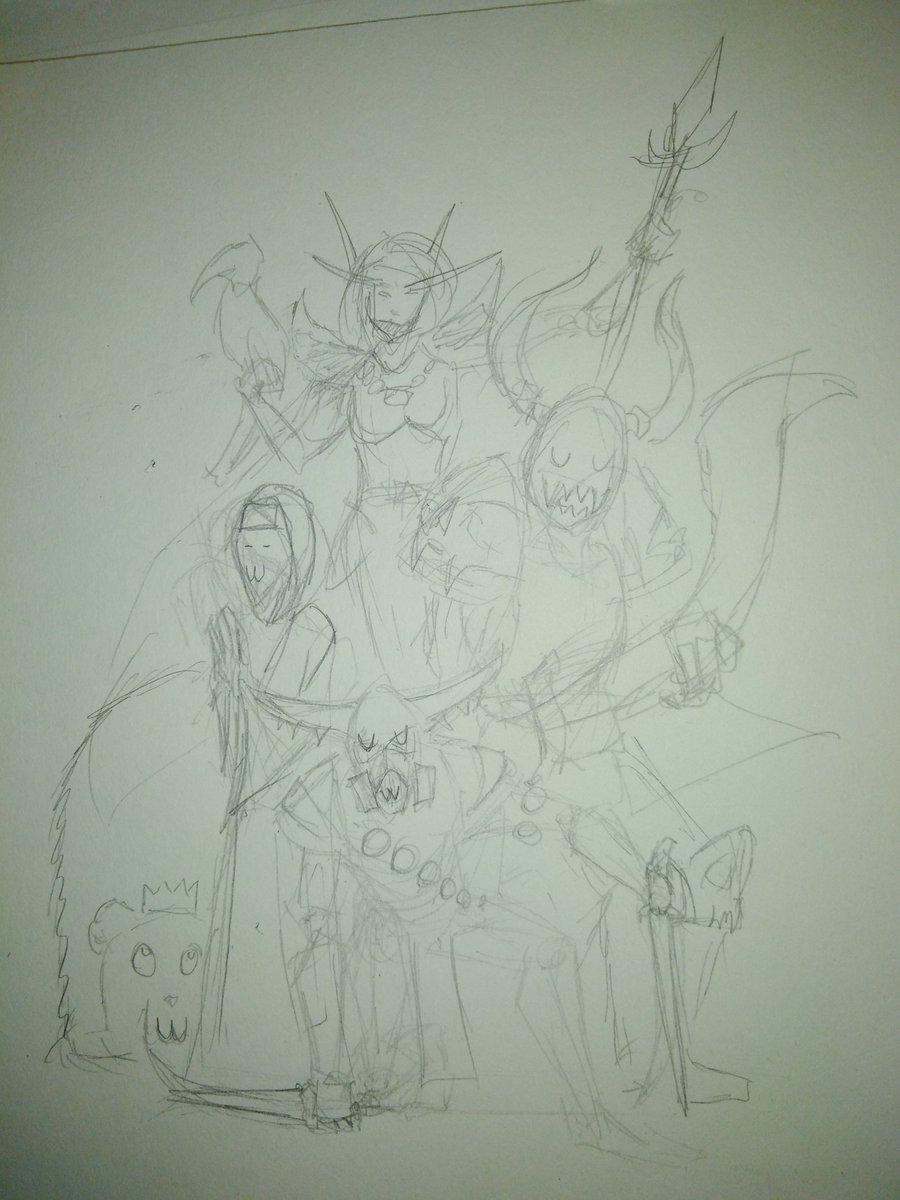 metaldruidart's tweet photo. Some tactical sketching of a a xmass gift to the officer team which is now pullin on the guild after i had retired from its officering.
#officerappreciation #guildmembers #worldofwarcraft #roleplay #forsaken #handofagony https://t.co/htHazCjzZt