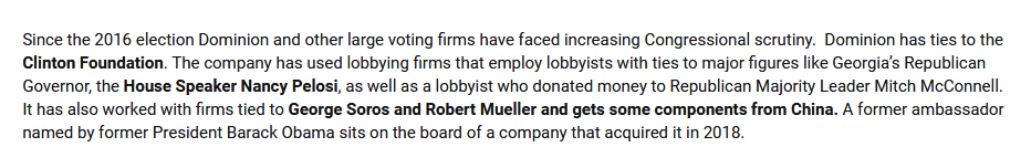 The basis of the claim seems to be this:1. The EO declares a National Emergency to deal with foreign interference in US elections2. Dominion is based in Canada3. Dominion "has ties to"4. ???5. Trump victory5/