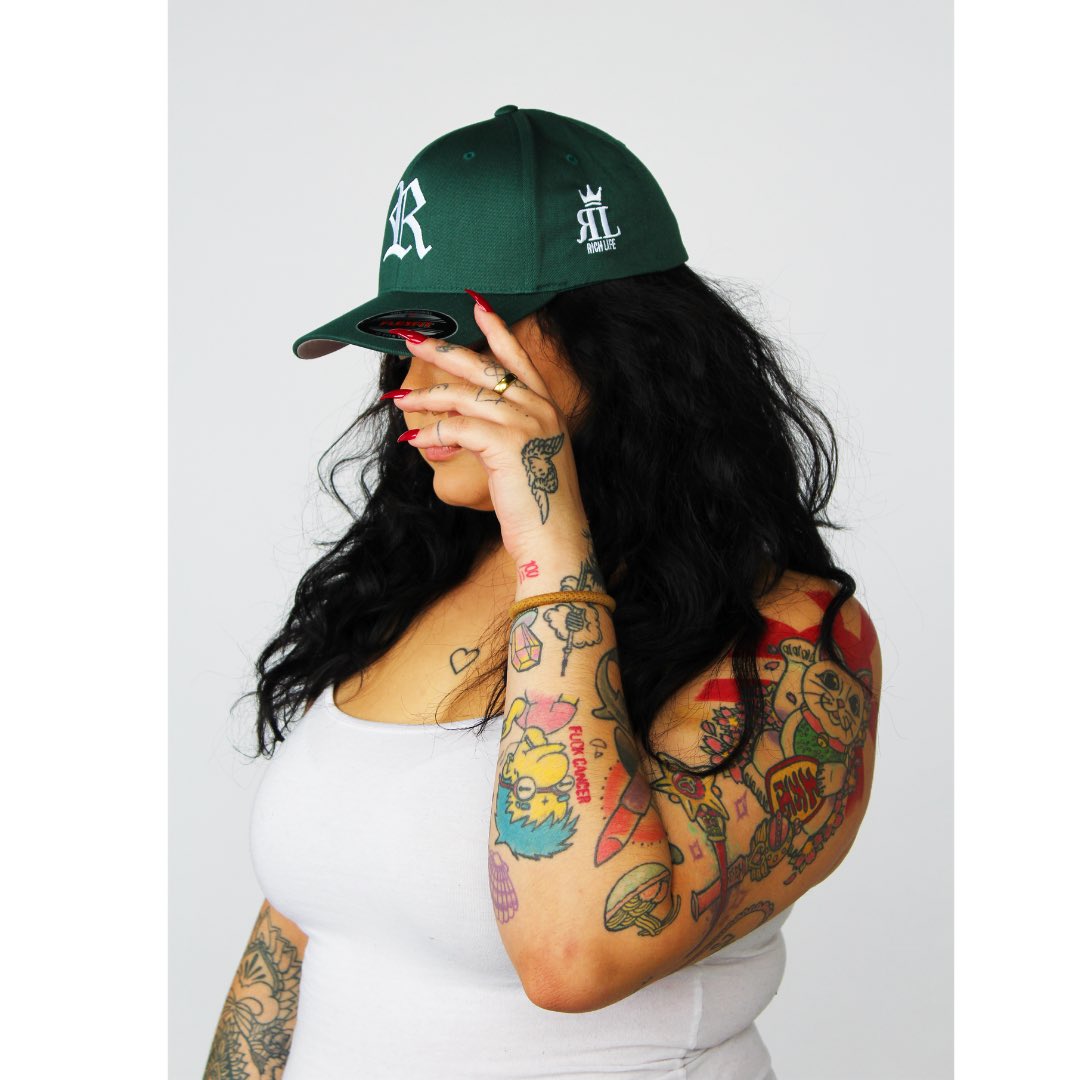 Bad hair days don’t have to be a stress.
The perfect Kicks + Cap Combination, giving you all types of Bod Gal Realness.

Available in S-M + L-XL✨

SHOP: THERICHXLIFE.COM