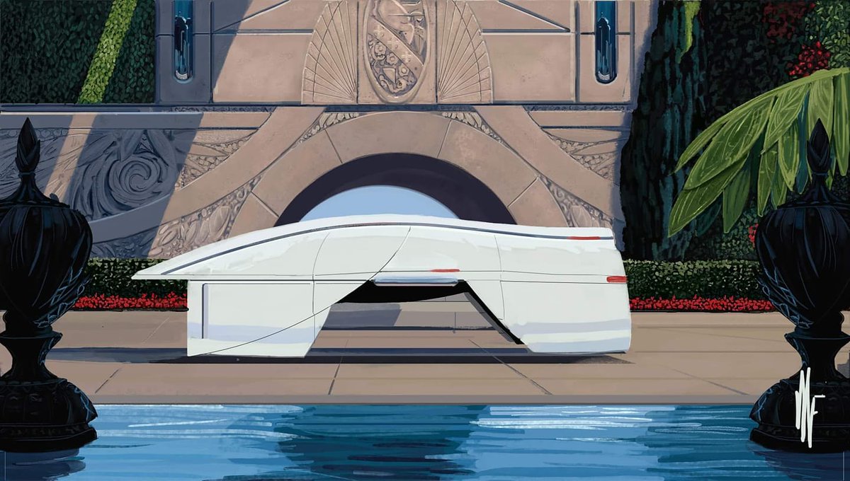 FMammetti's tweet photo. My personal study of the style of Syd Mead

#digitalpainting #scifiart #photoshop #cardesign https://t.co/ML8ajte41k