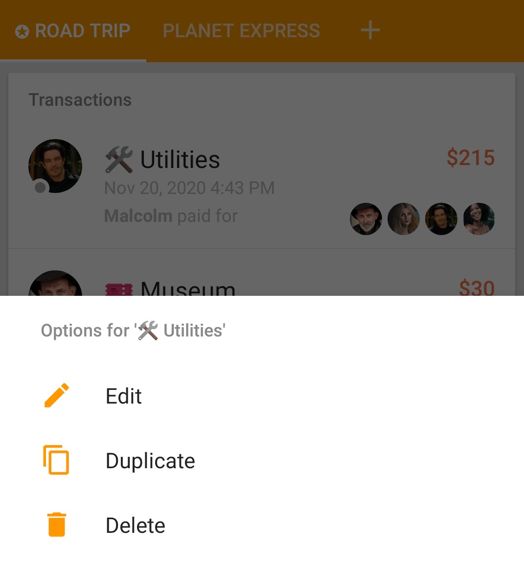 settle_up's tweet photo. 🎁 A new useful feature has landed on Android! Is there an expense that's almost always the same? You can now easily duplicate any transaction by long-pressing it. This will save you time and clicks ���� You can also edit or delete that transaction.
#settleup #friends #expenses https://t.co/jUpsbAz5Lx