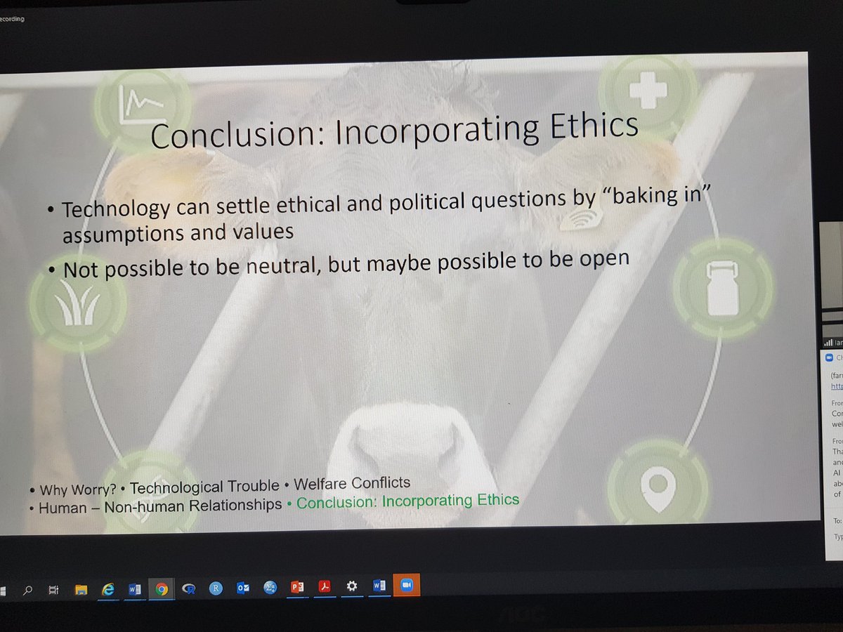 JoeTheHills's tweet photo. Such an interesting talk by @IanWerkheiser on the ethical side of using PLF technology. Particularly hearing the damage PLF could do in terms of small scale farms, something I had not considered. #PLFworkshop https://t.co/NgmUYph5Lp