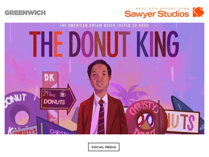 Catch the award-winning #documentary about everyone’s favorite pastry that The Wall Street Journal calls, “Love at first bite.” #TheDonutKing is now available on Apple TV, Amazon Prime Video or your preferred digital platform.
