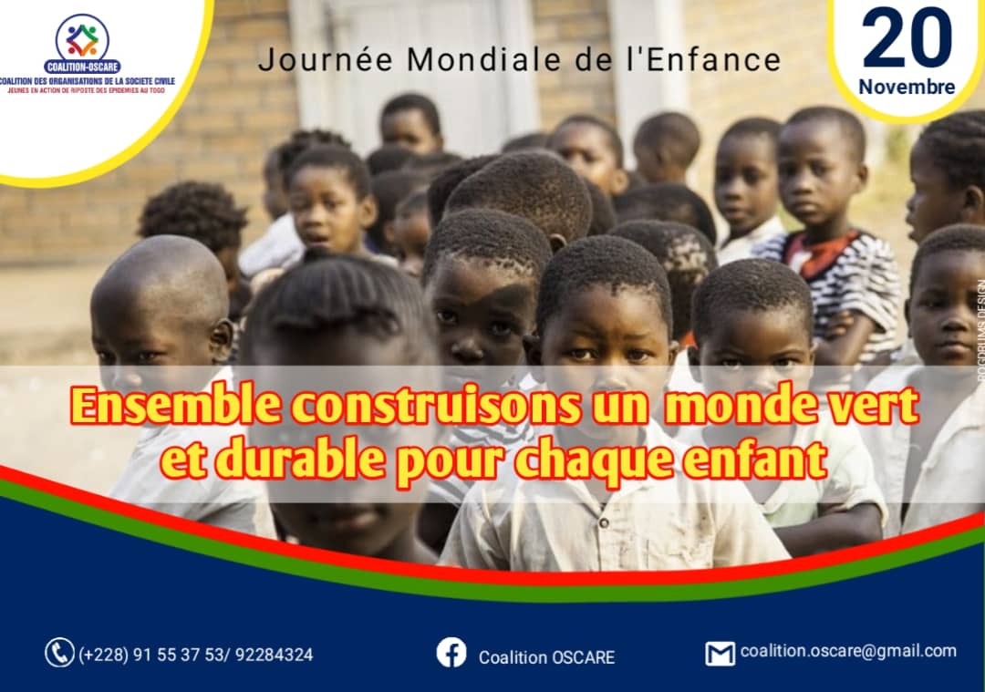 RÉINVENTONS L'AVENIR POUR CHAQUE ENFANT

 La Coalition OSCARE en cette date réaffirme la nécessité de s’engager ensemble pour mettre en lumière les droits de l’enfant et d’écouter comment envisager le monde d’après afin d’offrir à chaque enfant l’avenir qu’ils méritent.
