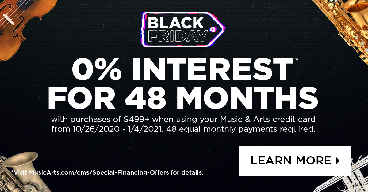 MusicArtsFan's tweet image. Did you attend our virtual instrument showcases? Now, stop by in-store to feel the difference an upgraded instrument can make! Play now, pay over time with 0% interest for 48 months for Black Friday! 🎵 #UpgradeYourSound #MusiciansMadeHere 
Find a store: stores.musicarts.com