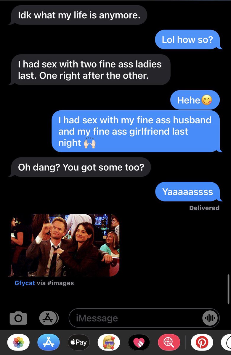 NewPolyProbs's tweet image. Conversation with my husband this morning about our night last night😋
Fyi: I’m one of the fine ass ladies he hooked up with last night. Just saying 🥰
#Polyamory #polyprobs #newpolyprobs #gamenight #sexy