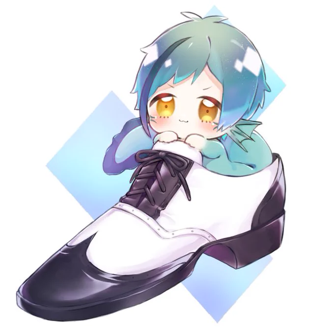 #ツイステファンアート 
ちぎょ??×? 