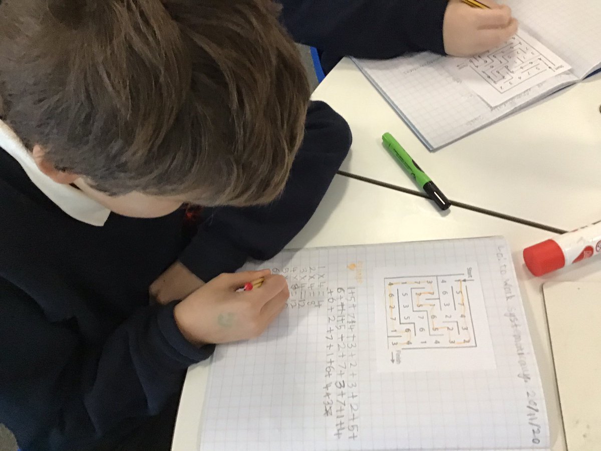 ysgolyddraig's tweet photo. Plenty of resilience, perseverance and systematic problem solving in evidence this morning solving the Maze 100 @nrichmaths #num #teif #yr5 #enterprisingcreative https://t.co/QFkuuwH2kX