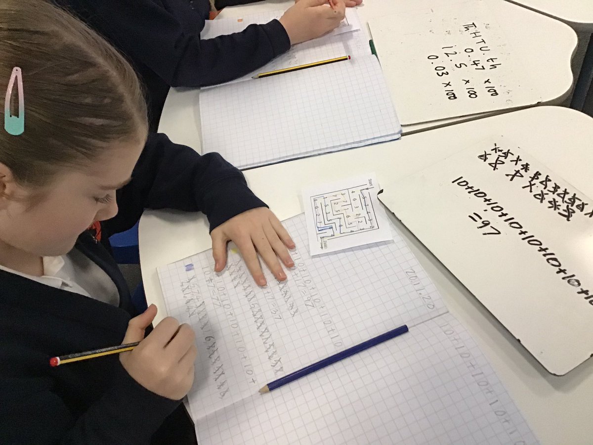 ysgolyddraig's tweet photo. Plenty of resilience, perseverance and systematic problem solving in evidence this morning solving the Maze 100 @nrichmaths #num #teif #yr5 #enterprisingcreative https://t.co/QFkuuwH2kX
