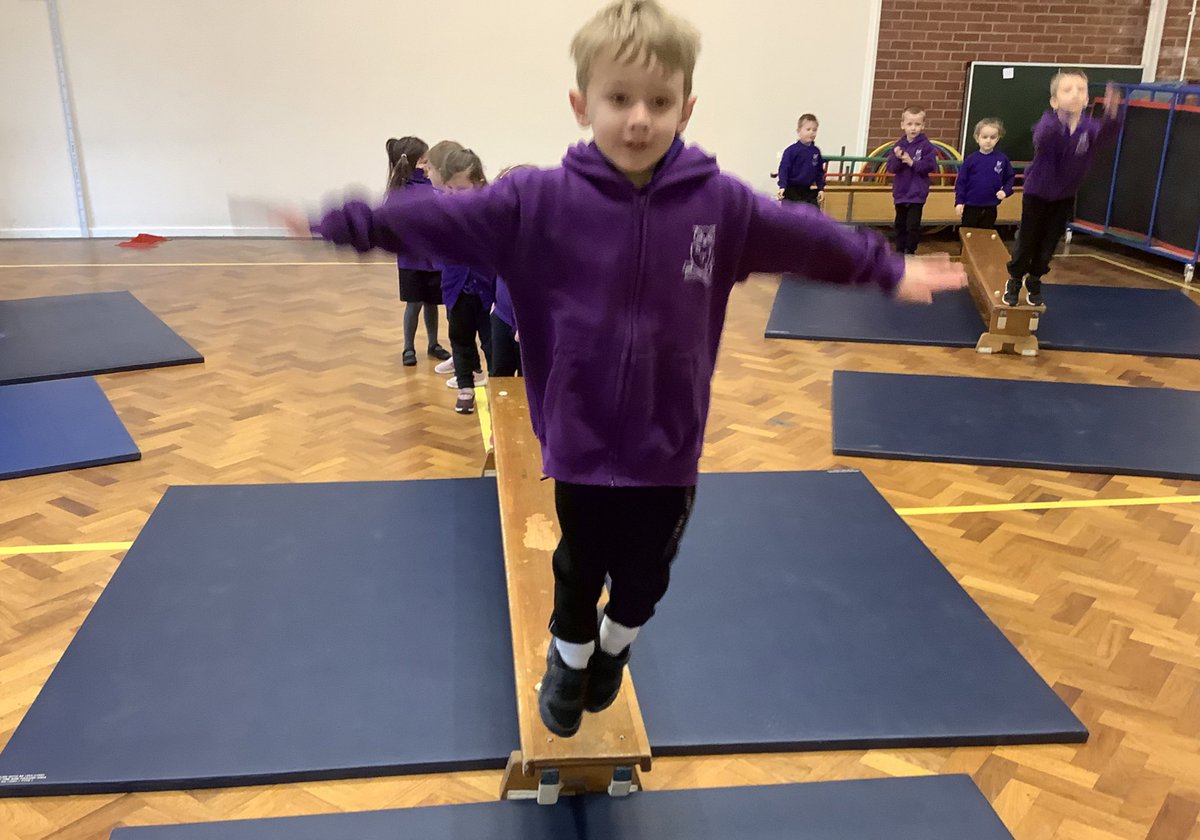 SJVsport's tweet photo. Some fantastic balancing by Reception in P.E. this morning! #futuregymnasts @sjohnvianney @SJVsport @SJVEYFS https://t.co/q6iUc6lbLj
