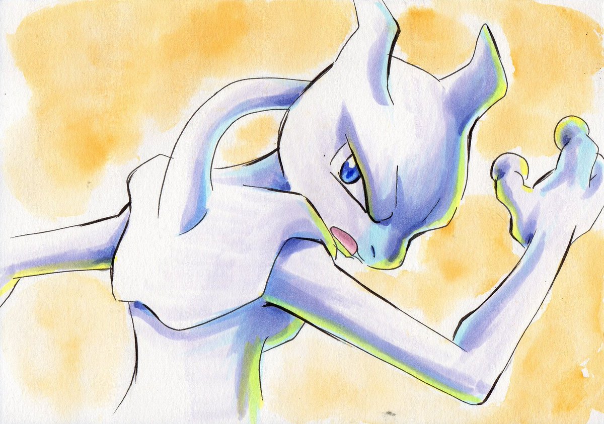 solo pokemon (creature) blue eyes open mouth traditional media no humans tongue  illustration images