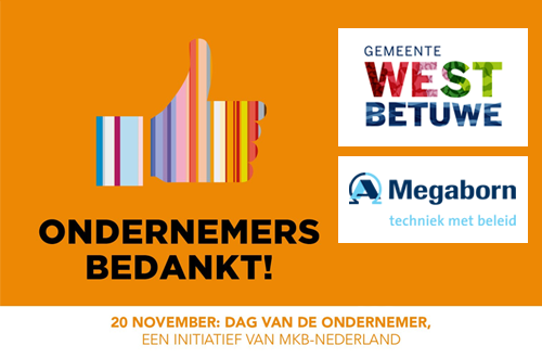 Megaborn heeft duurzaamheid hoog in het vaandel staan. Vandaag (op de Dag van de Ondernemer) bedankt gemeente <a href="/WestBetuwe/">West Betuwe</a> Megaborn voor de bijdrage en inzet. :) #dagvandeondernemer #duurzaamheid #waardering <a href="/MKBNL/">MKB-Nederland</a> 

megaborn.com/welkom/gemeent…
