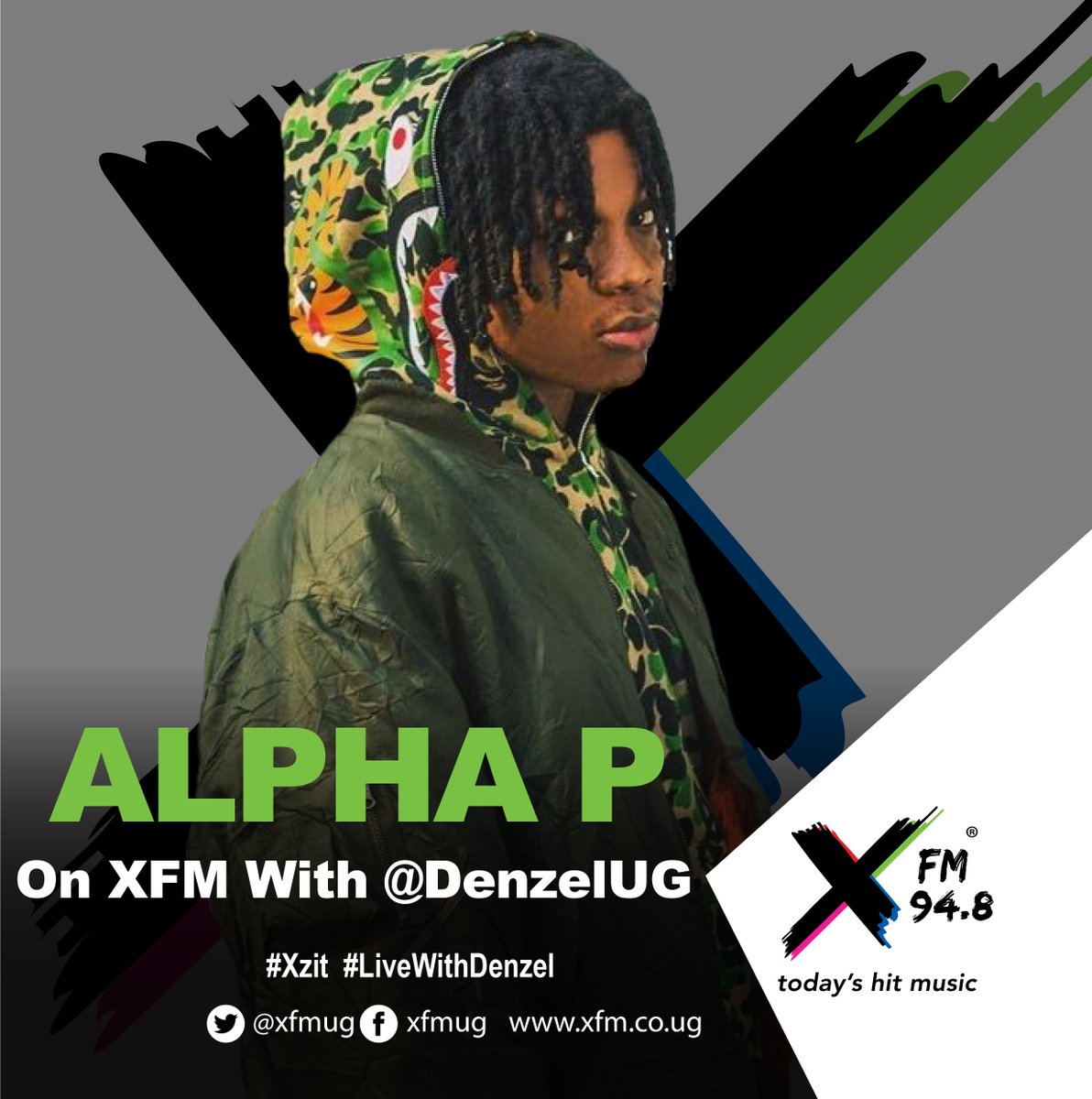 XfmUG's tweet image. #NowOnAir 
Fast rising Afro Pop artist @whoisalphap 🇳🇬 🐺 links up with @DenzelUG on the #Xzit to talk about #KingOfTheWolves and  #WolvesAndMustangs - his new collab project with @PsychoYP.

Lock in to catch the good vibes.
#LiveWithDenzel #TodaysHitMusic