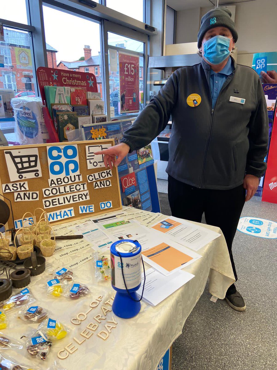 Sponge376's tweet image. Coop celebration day, then and now, Rochdale pioneers now click and collect and zoom delivery #cooposwestry #victoriaroad @SamTeare @P_Chudders @kingcop4 @tinamitchell123