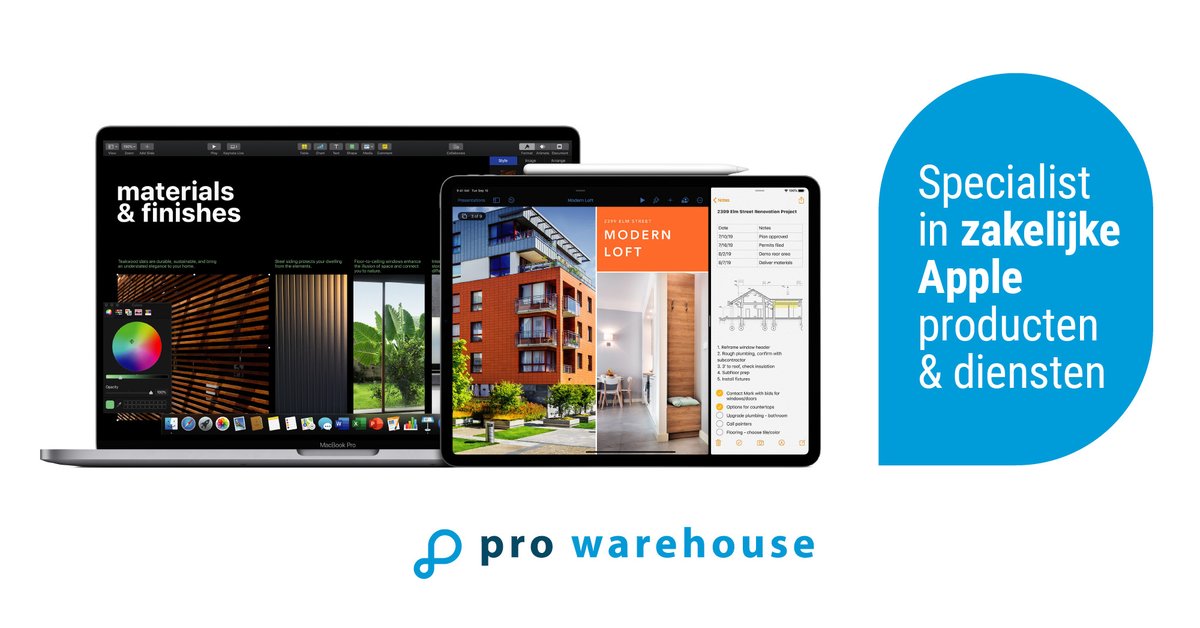 Het nieuwe werken brengt een aantal strategische vragen met zich mee, waaronder het faciliteren van de juiste devices die deze manier van werken ondersteunen. Lees meer op prowarehouse.nl/blog-news

#AppleAtWork #groeienmetapple