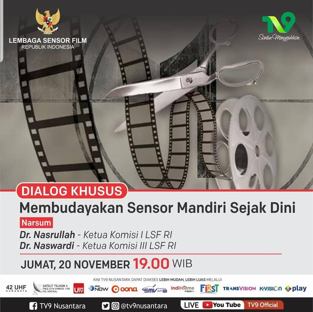 TV9NUsantara's tweet photo. Membudayakan #SensorMandiri Sejak Dini by @lsf_ri Cc @Kemdikbud_RI @rommyfibri https://t.co/InmSmkbxzT