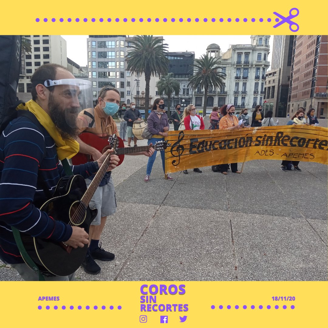 CorosSecundaria's tweet photo. Seguiremos reivindicando el canto colectivo y la música, piezas fundamentales en el desarrollo pleno de las y los adolescentes. 
Agradecemos profundamente a quienes nos acompañaron a cantar.
#CorosSinReCortes
#EducaciónSinReCortes https://t.co/6mKDCTgSCX