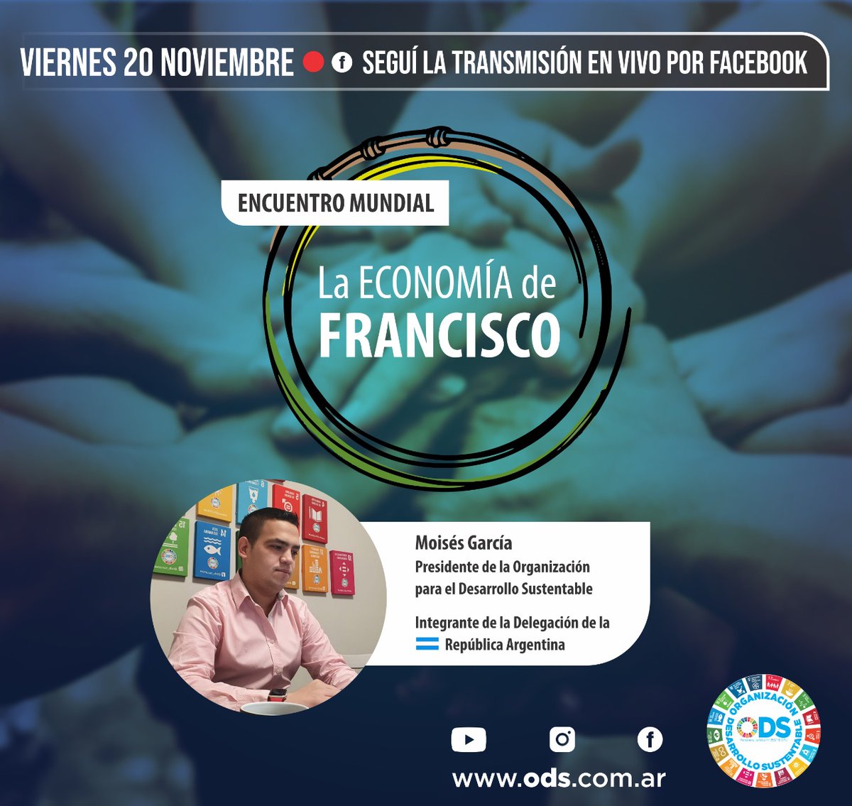 ML03151's tweet photo. 👉Continua @moisesgarcia95 como integrante de la delegación #Argentina convocados por el @Pontifex_es
Seguimos difundiendo el #Encuentro sobre @FrancescoEcon
👉 Seguí la transmisión por nuestra cuenta de #Facebook 👩💻👨🏾💻
👉 ⏰ #10hs 🇦🇷 https://t.co/mNUwbMLHSt