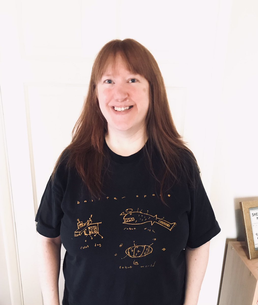 djesperanto's tweet photo. My @bailterspace t-shirt from 27 (!) years ago, bought at White Horse in Hampstead. Fabulous gig with @pushthepram / #voodooqueens (??). Anyone else there, say hello! Your memory may be better than mine!
#TShirtDay #BBC6Music #merchmemories #robotworld #bailterspace @BBC6Music https://t.co/lsjG4yKW8F
