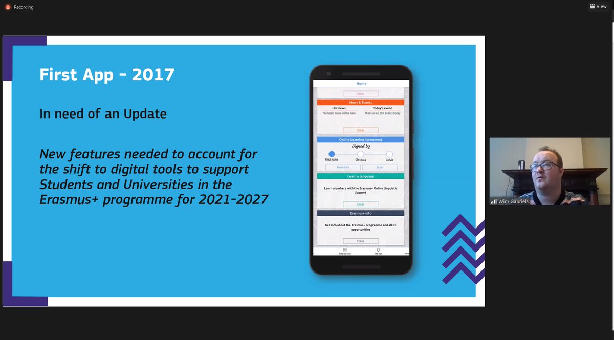 "Digital transformation is not an end-goal, but a way to make the #ErasmusPlus progr. more inclusive" 👨‍💻
<a href="/ESN_Int/">ESN International</a> and <a href="/UAM_Madrid/">UAM Autónoma Madrid</a> discussed at #ERACON the #ErasmusApp, the Online Learning Agreement #OLA and Erasmus Skills as examples of the Digitalisation of the Erasmus Journey.