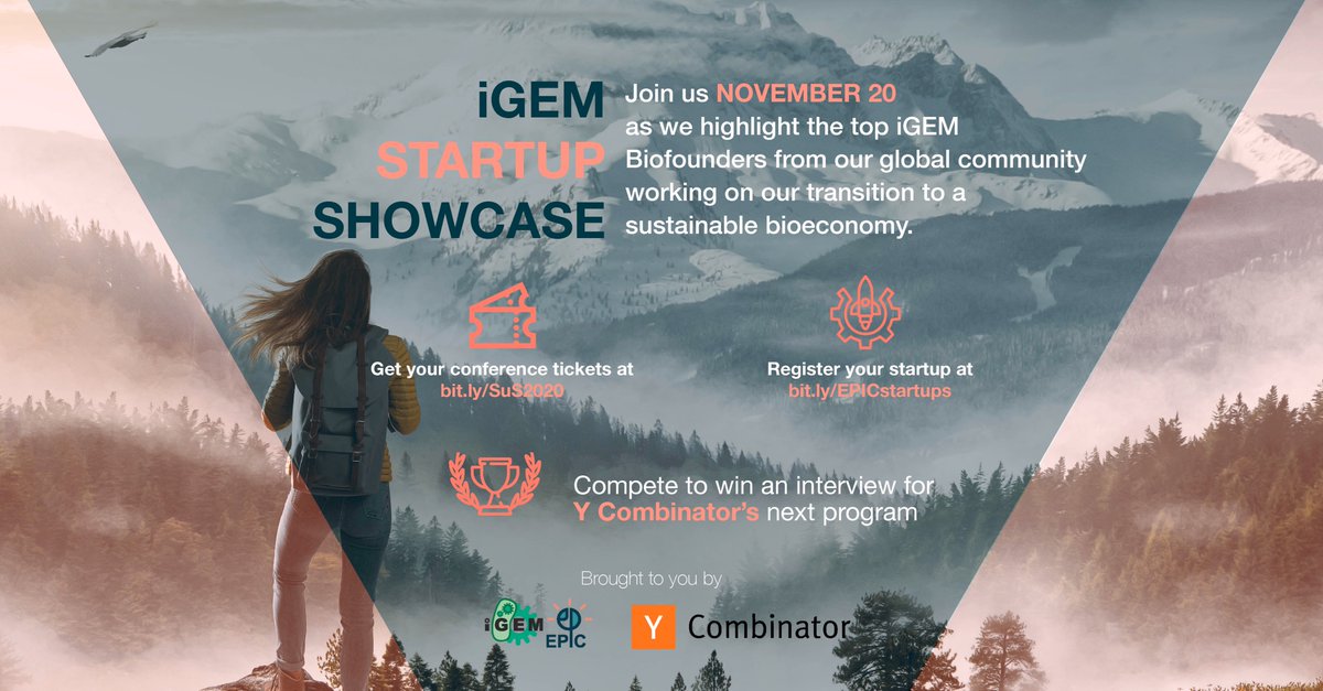 iGEMCommunity's tweet photo. Who are the @iGEM Biofounders from our global community working on our transition to a sustainable bioeconomy?
Join @EpicIgem for the iGEM Startup Showcase & find out how they are promoting & support entrepreneurship in iGEM & SynBio
https://t.co/IZ9hiMXetG
#iGEMCommunityWeek https://t.co/KqQSUEgSr2