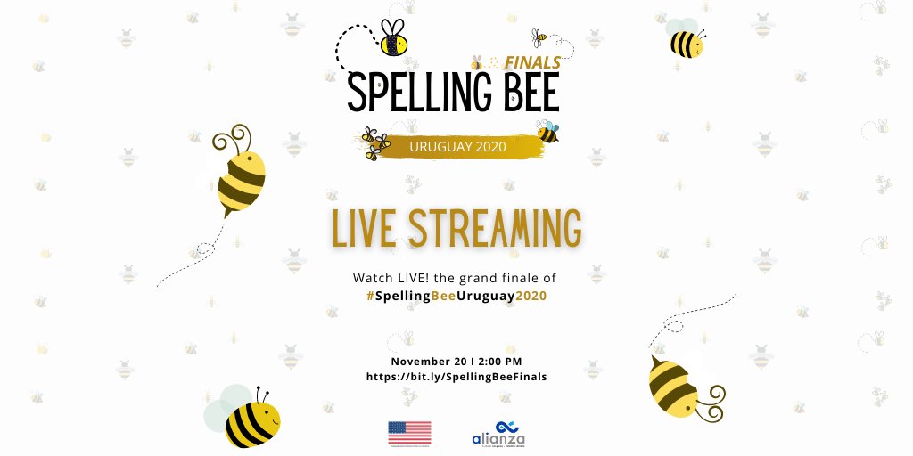 alianzaeduuy's tweet photo. 👉LLEGÓ EL GRAN DÍA👈 No te pierdas hoy viernes a las 14 h la transmisión en vivo de la gran final del #SpellingBeeUruguay2020. ¡Viví junto a nosotros una jornada que será inolvidable! Miralo acá ▶️ https://t.co/mjEV151FmR https://t.co/Vbjd0tjcff